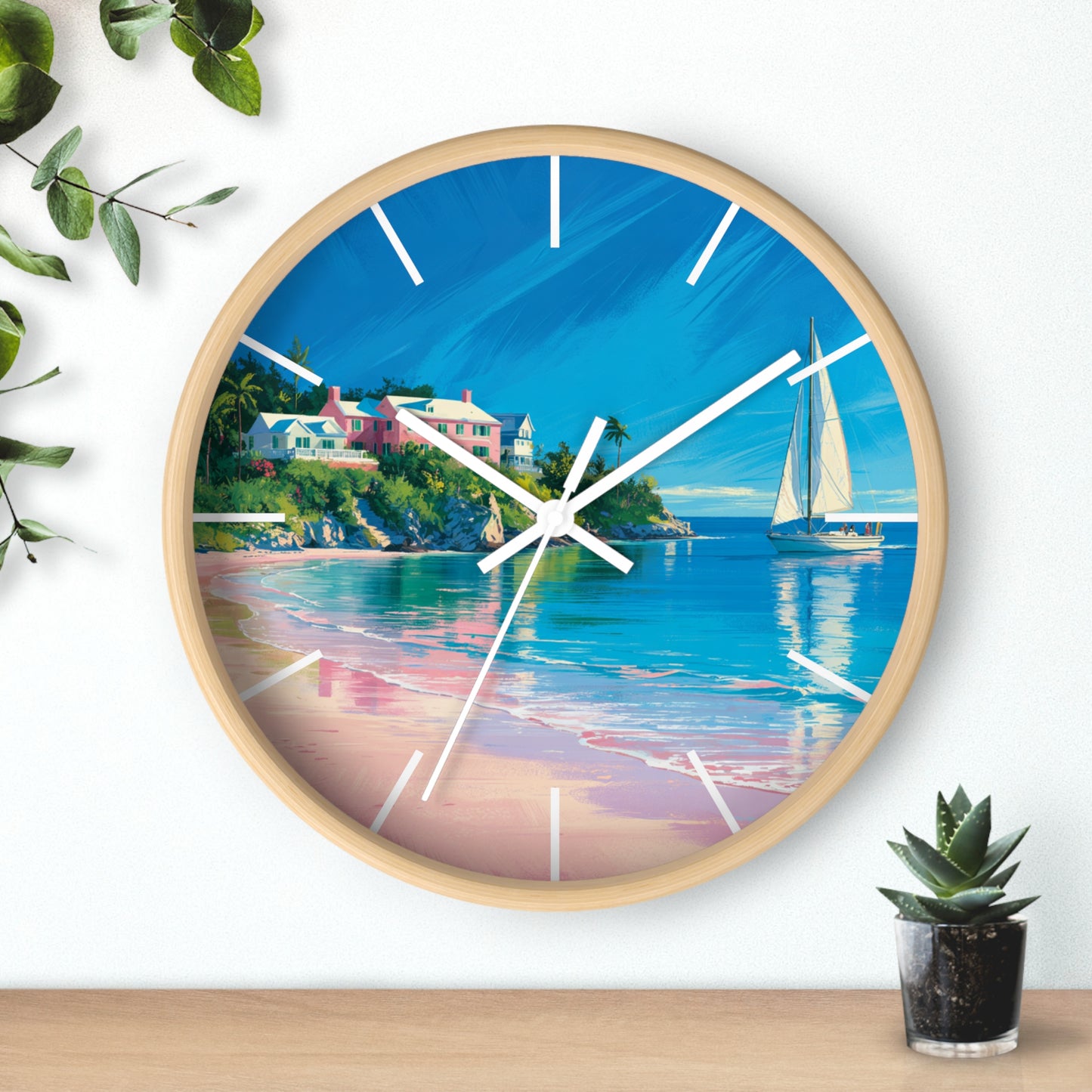 Bermudian Art Wall Clock