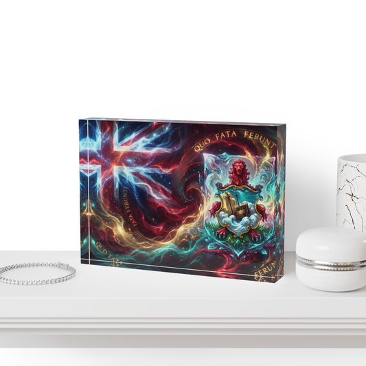 Bermuda Flag | Latin Motto Acrylic Photo Frame