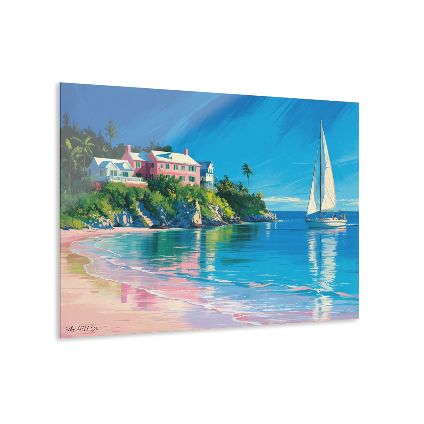 Bermuda Shore Acrylic Painting