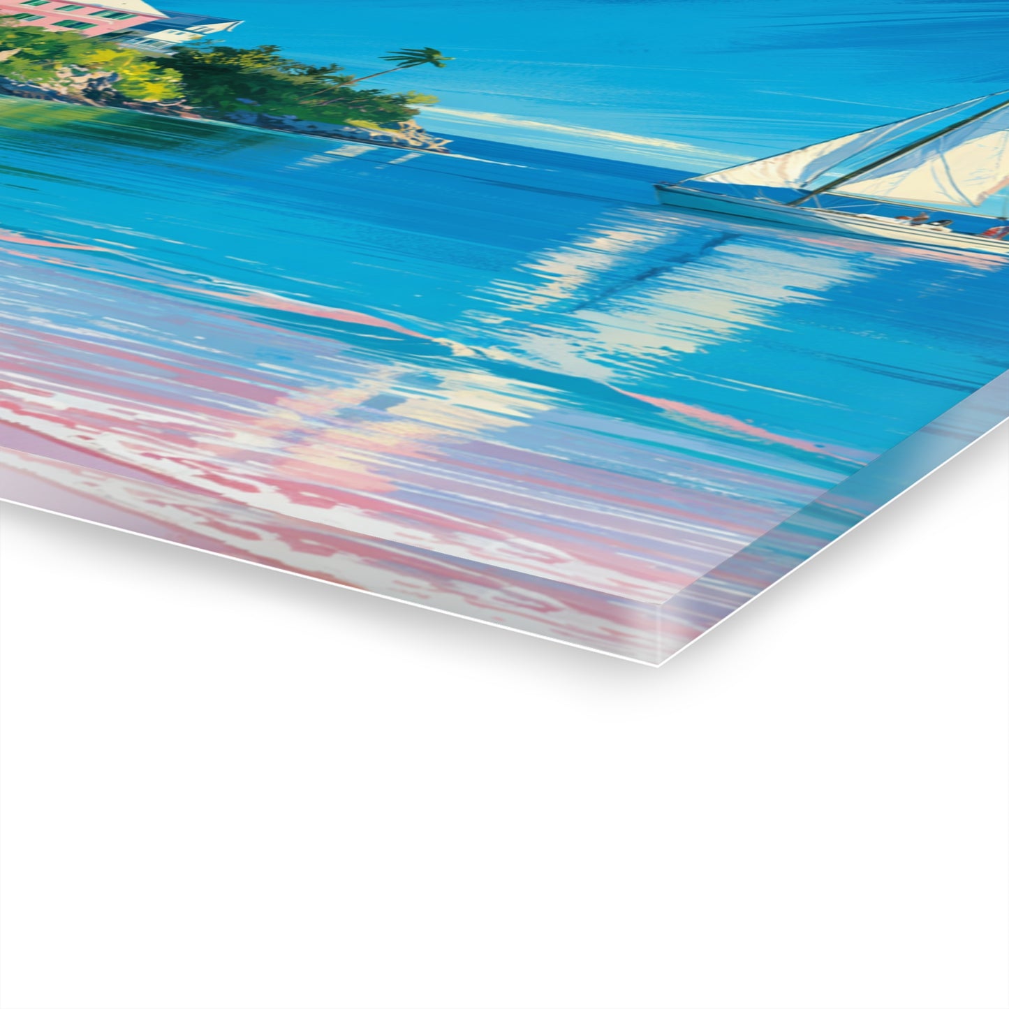 Bermuda Shore Acrylic Painting