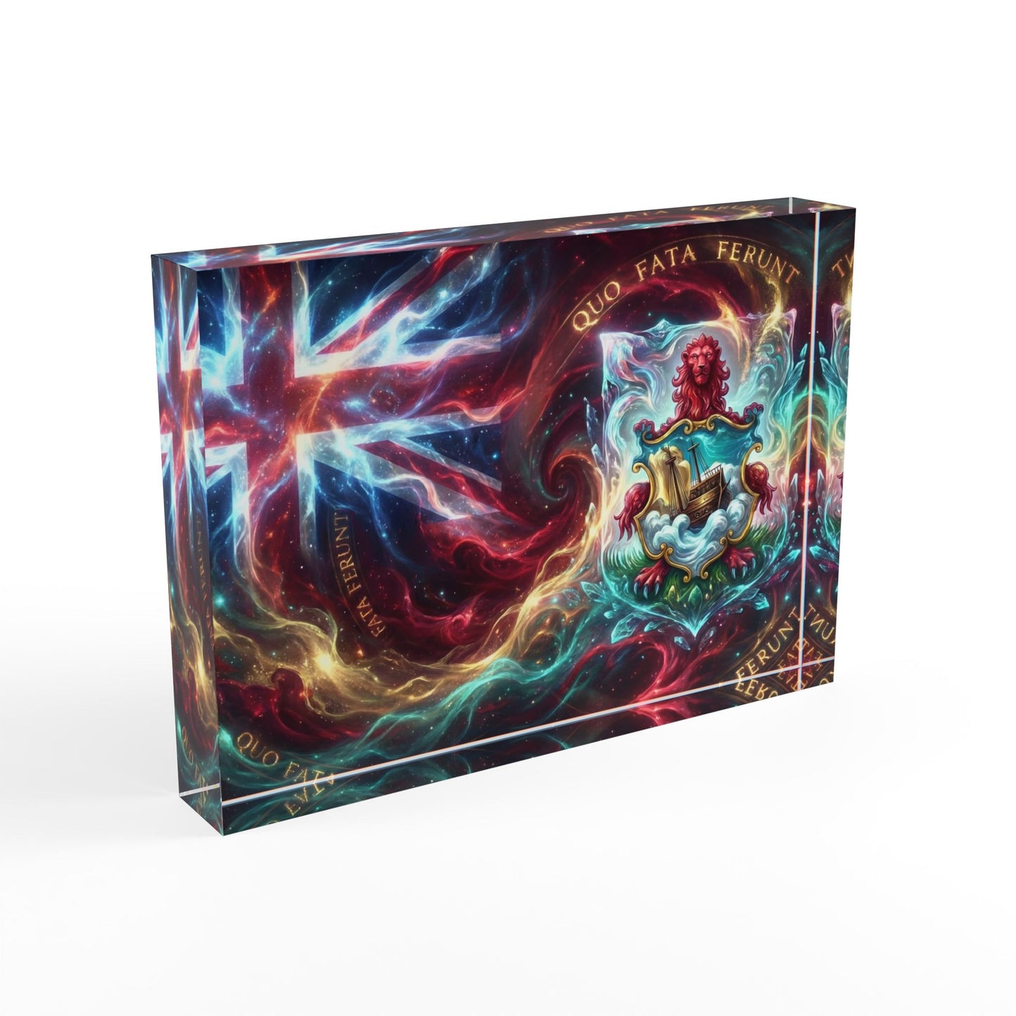 Bermuda Flag | Latin Motto Acrylic Photo Frame