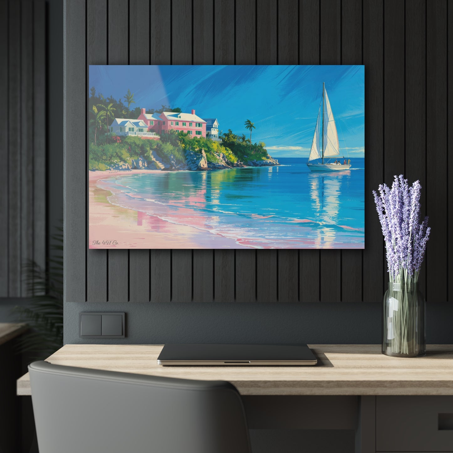 Bermuda Shore Acrylic Painting