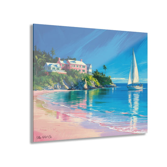 Bermuda Shore Acrylic Painting