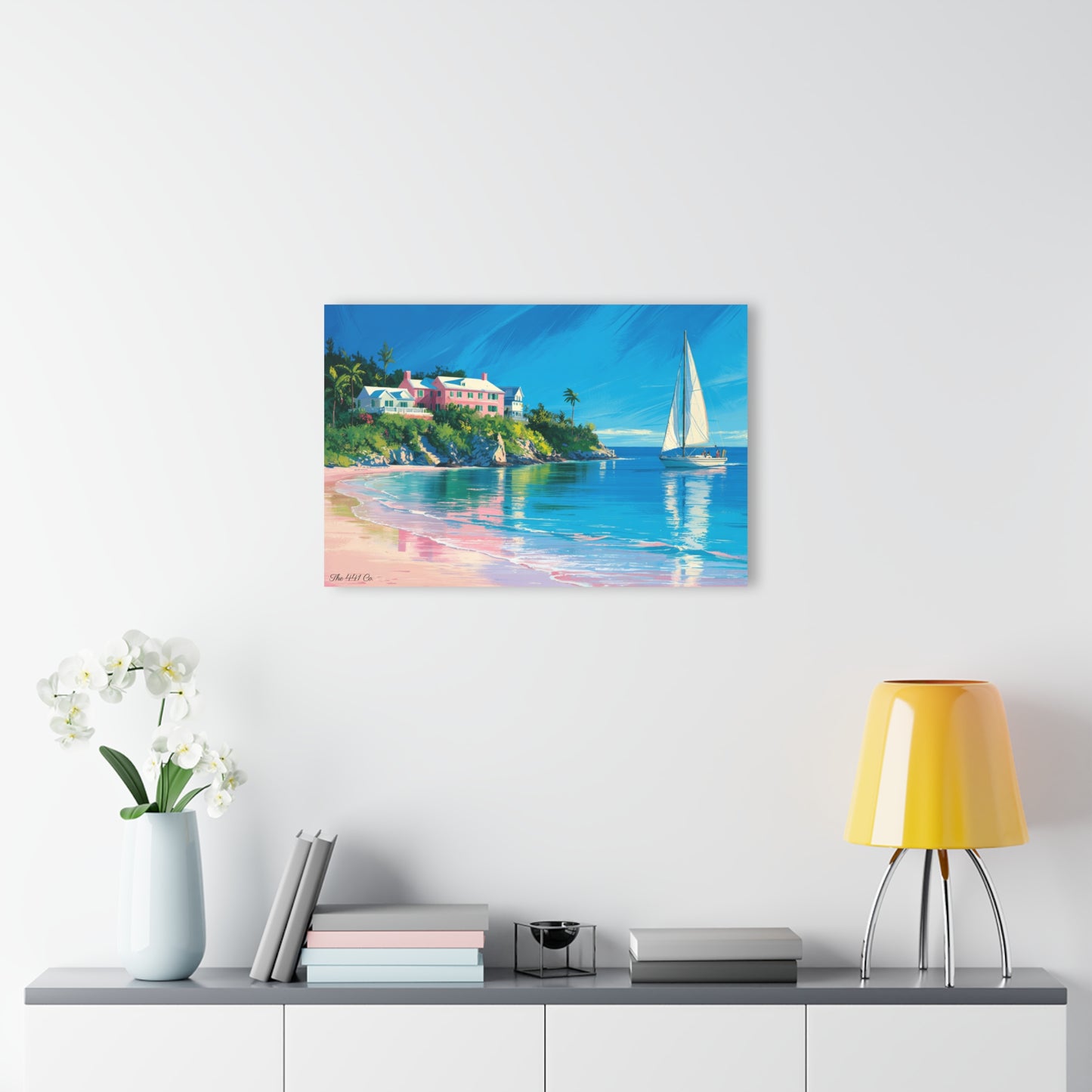 Bermuda Shore Acrylic Painting