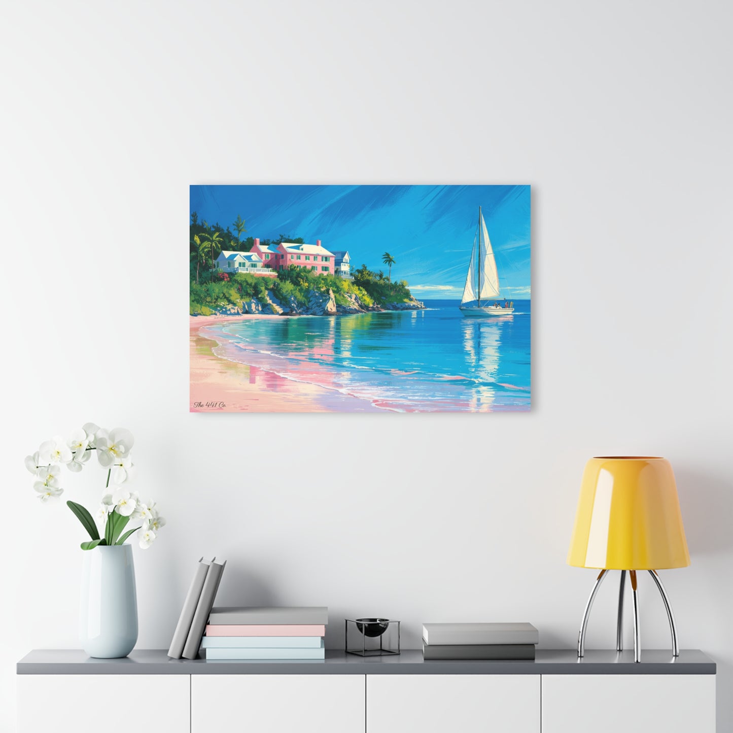 Bermuda Shore Acrylic Painting