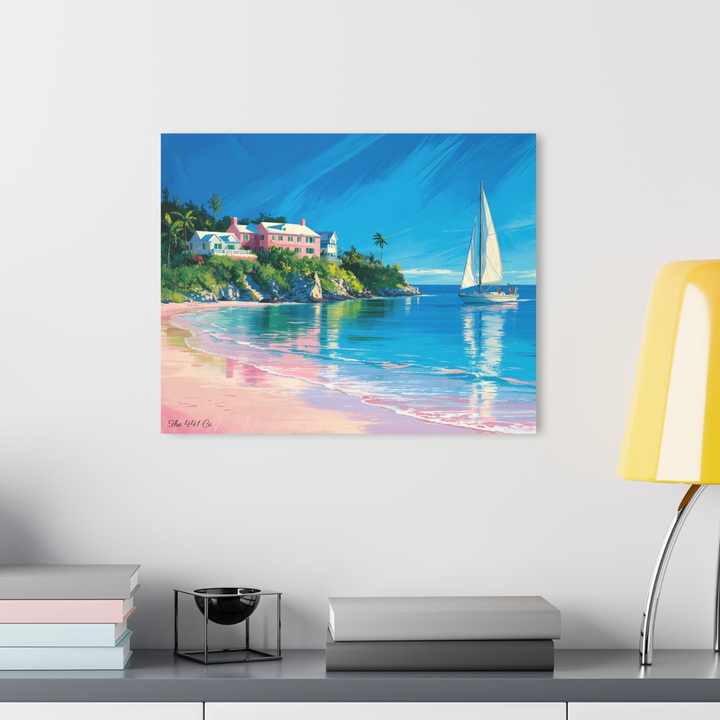 Bermuda Shore Acrylic Painting
