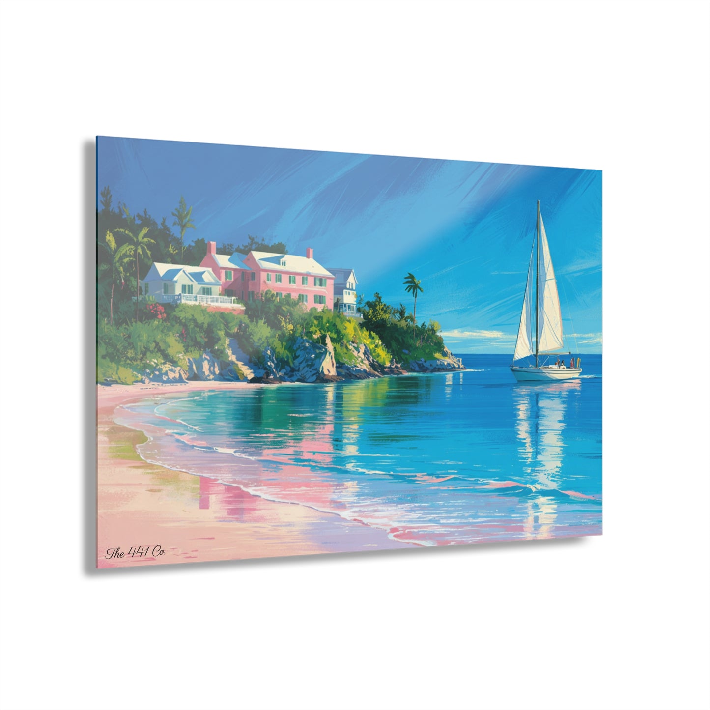 Bermuda Shore Acrylic Painting