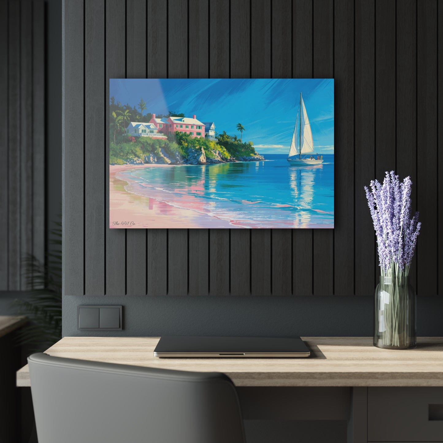 Bermuda Shore Acrylic Painting