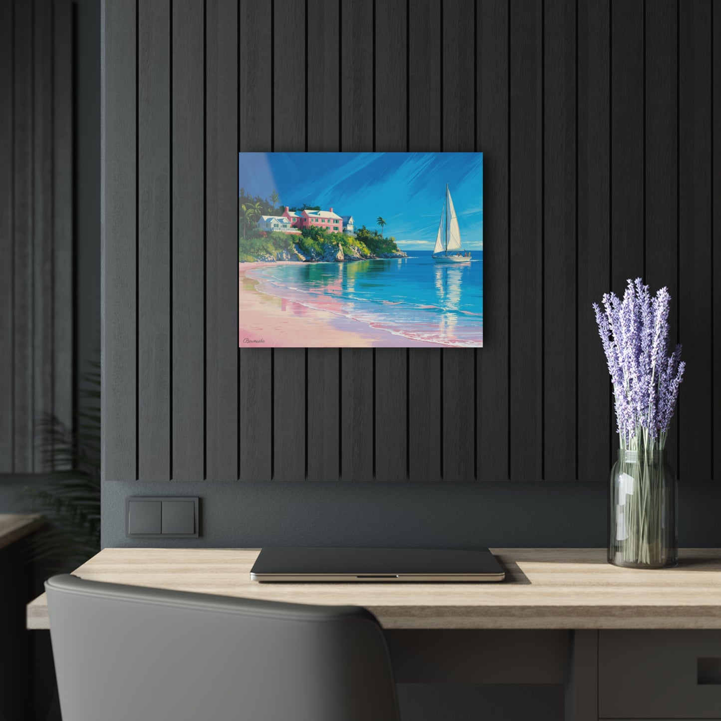 Bermuda Shore Acrylic Painting