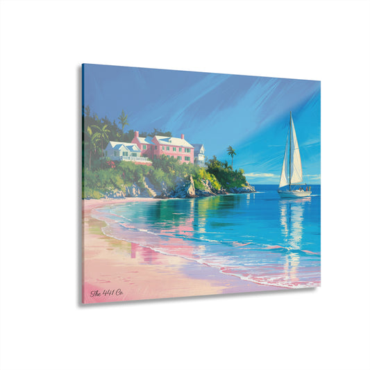 Bermuda Shore Acrylic Painting